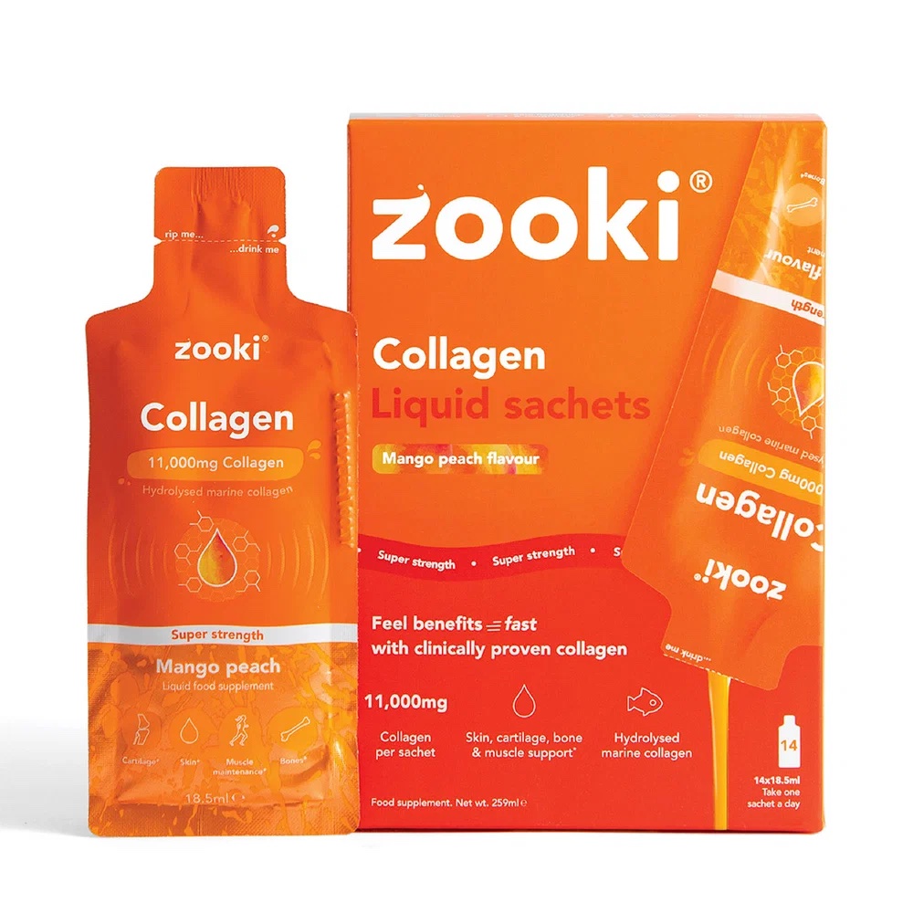 Zooki collagen mango peach flavor 30 days
