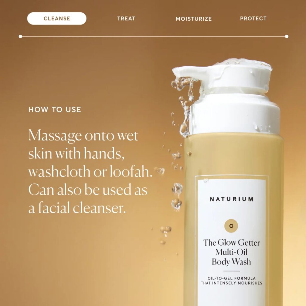 NATURIUM Glow Getter Multi-Oil Hydrating Body Wash