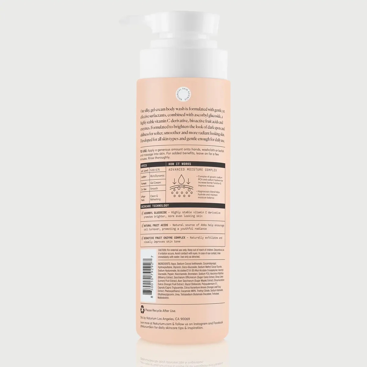 NATURIUM Brightener Vitamin C Brightening Body Wash - Image 4