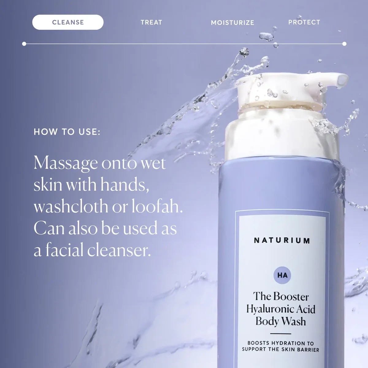 NATURIUM Booster Hyaluronic Acid Body Wash - Image 3
