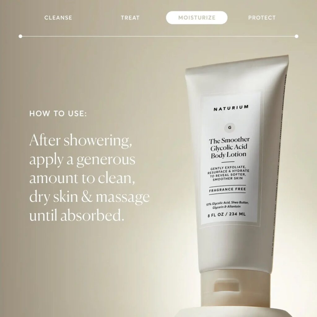 NATURIUM Smoother Glycolic Acid Body Lotion