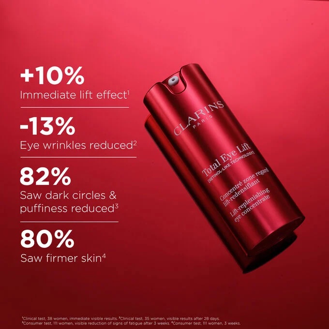 CLARINS Total Eye Lift Eye Cream Refill for Firming, Wrinkles, Dark Circles+ Puffiness