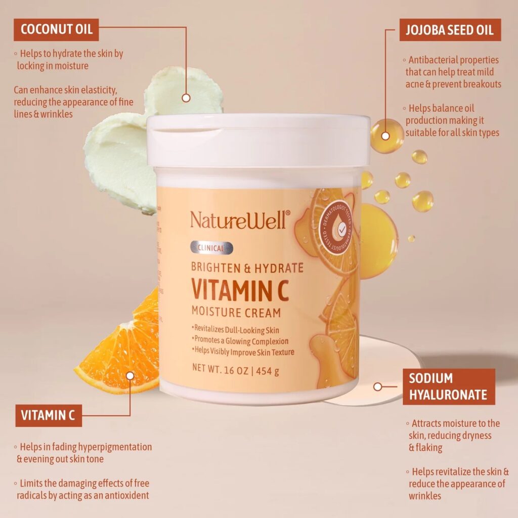 Naturewell Clinical Brighten & Hydrate Vitamin C Moisture Cream