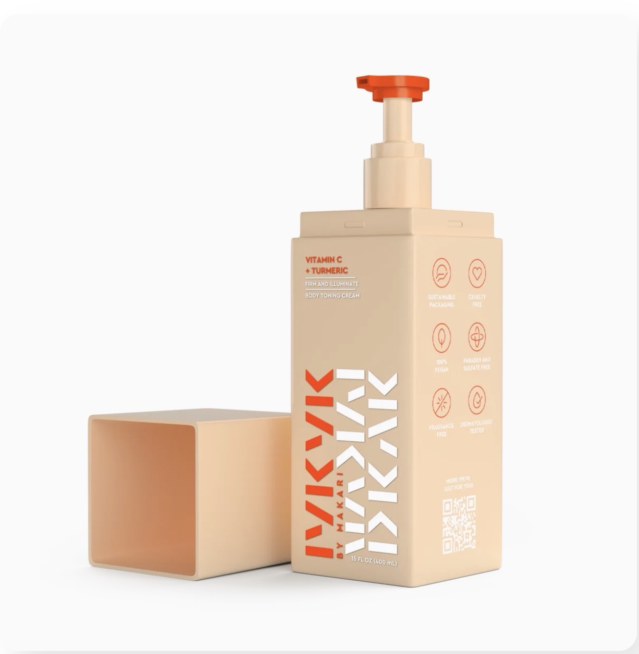MAKARI IYKYK VITAMIN C + TURMERIC BODY TONING CREAM - Image 1