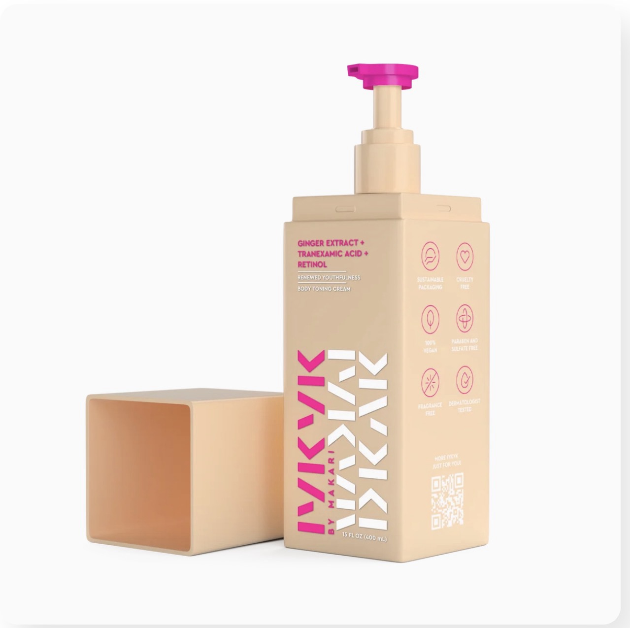MAKARI GINGER EXTRACT + TRANEXAMIC ACID + RETINOL BODY TONING CREAM - IYKYK - Image 1