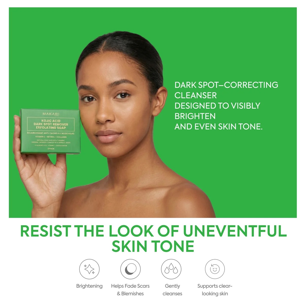 MAKARI KOJIC ACID DARK SPOT REMOVER SOAP BARS - Image 3