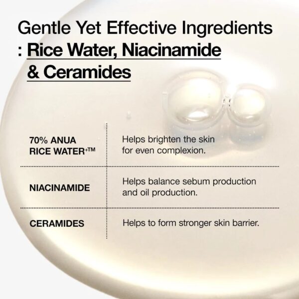 ANUA Rice 70 Glow Milky Toner - Image 4