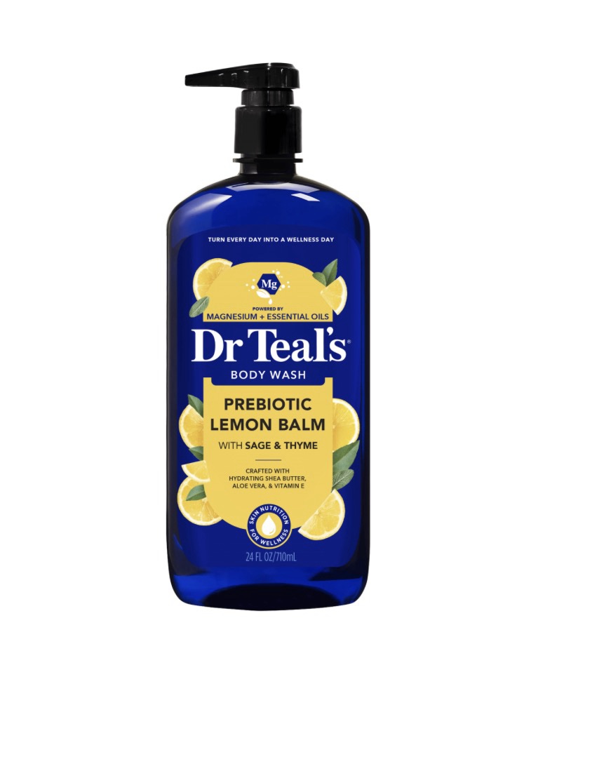DR TEAL’S® PREBIOTIC LEMON BALM WITH SAGE & THYME BODY WASH - Image 1