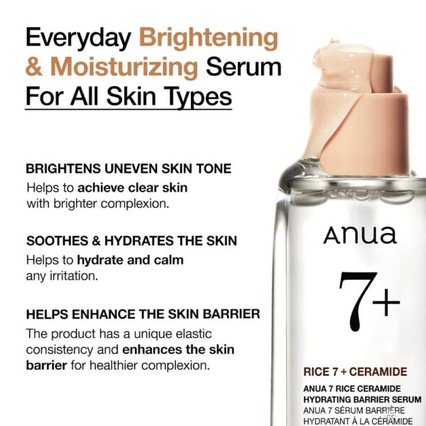 ANUA Rice Ceramide 7 Hydrating Barrier Serum - Image 3