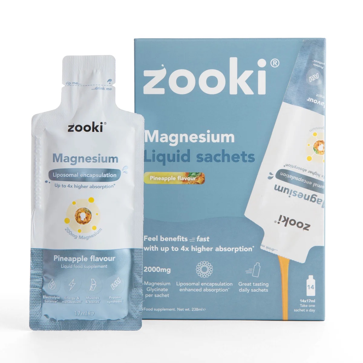 ZOOKI MAGNESIUM GLYCINATE 30 sachets - Image 1
