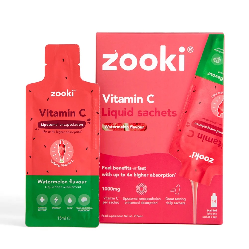 ZOOKI Vitamin C, Liposomal 30 sachets Berry flavor