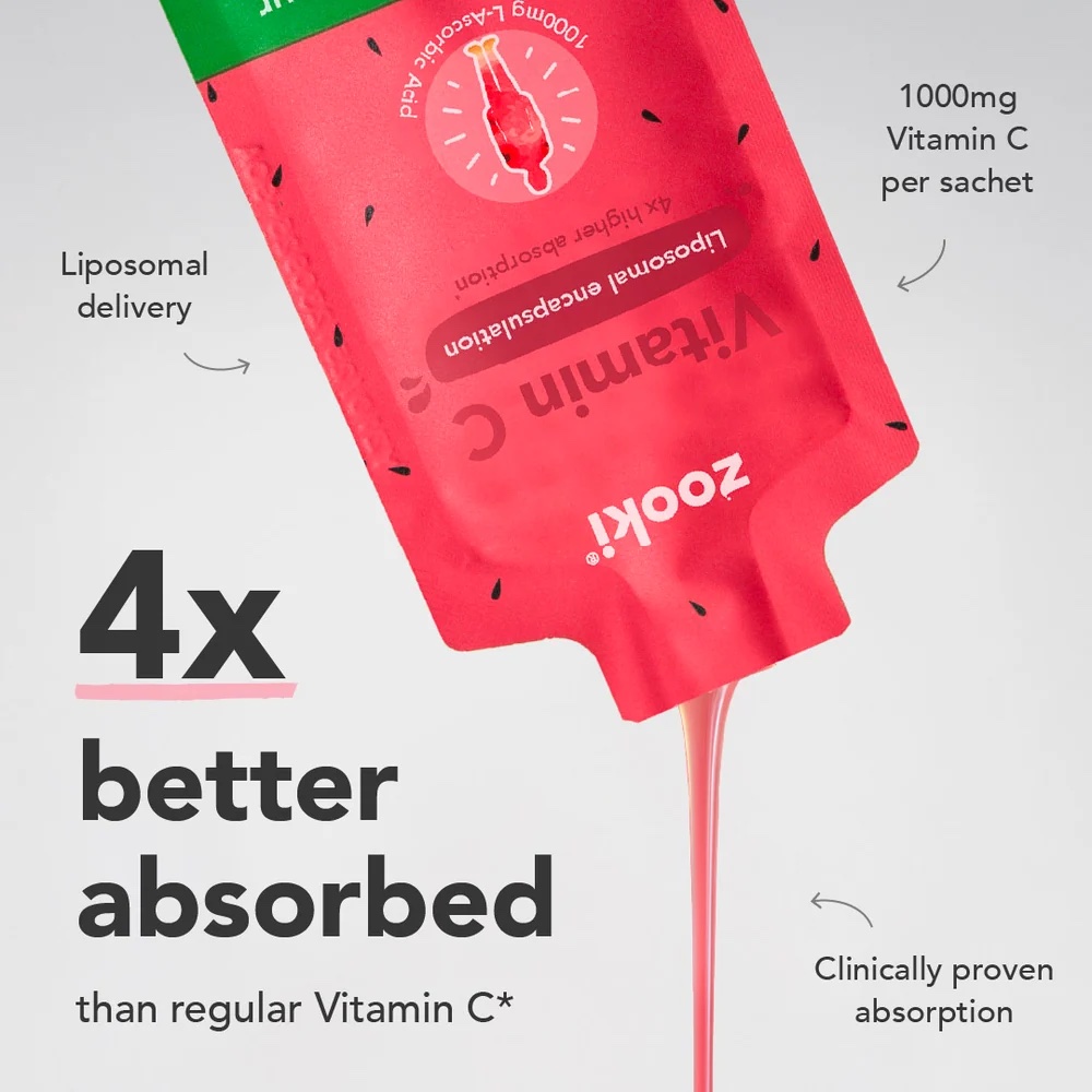 ZOOKI Vitamin C, Liposomal 30 sachets Berry flavor
