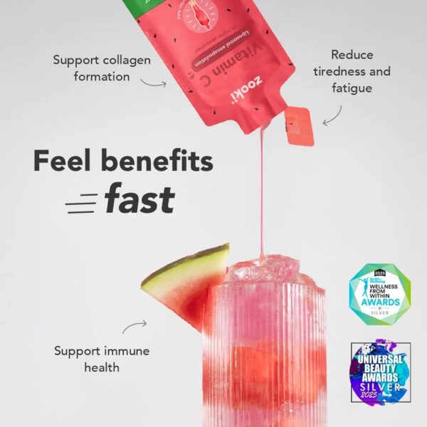 ZOOKI Vitamin C, Liposomal 30 sachets Berry flavor - Image 4