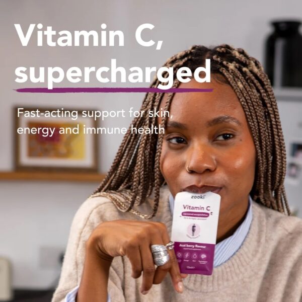 Zooki Vitamin C, Liposomal Acai berry flavor 30 sachets - Image 2