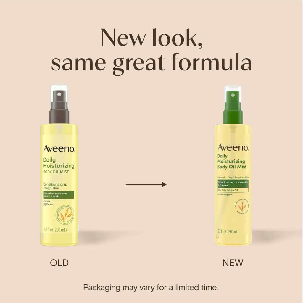 Aveeno Daily Moisturizing Body Oil Mist with Oat Oil